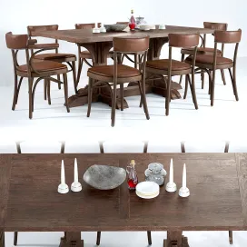 Dining group restoration hardware